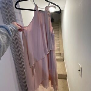 Laundry By Shelli Segal Blush Asymmetrical Dress